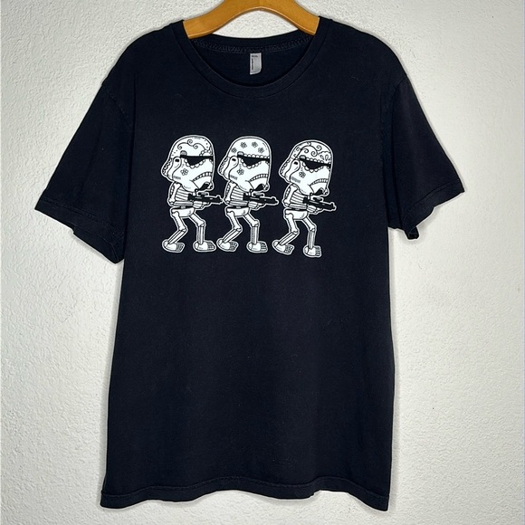 Star Wars Storm Troopers Tee Sugar Skull Star Wars Halloween Dia De Los Muertos - Picture 2 of 6